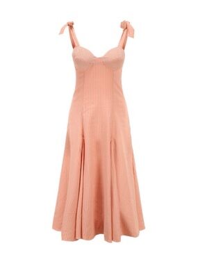 Paper London Mona Dress in Peach